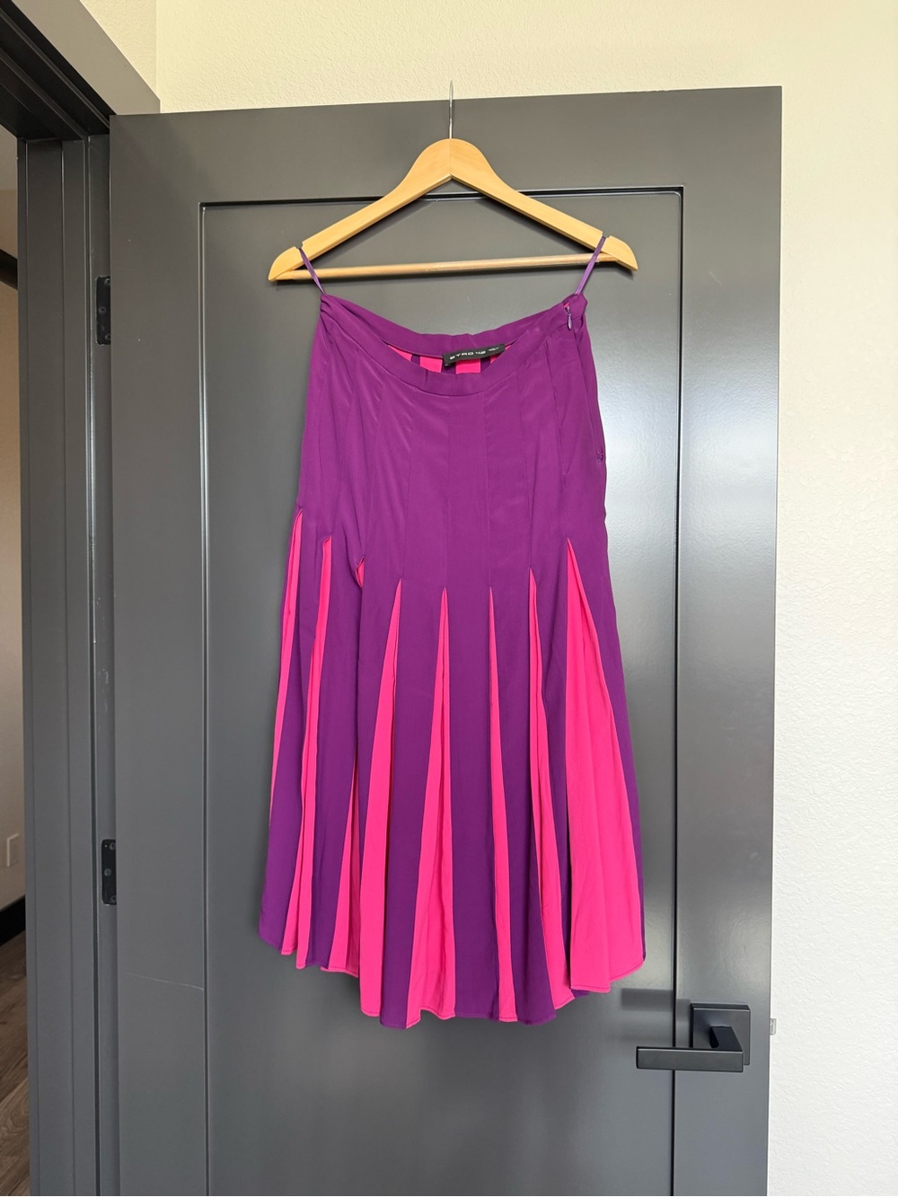 Etro Purple Skirt with Hot Pink Panels